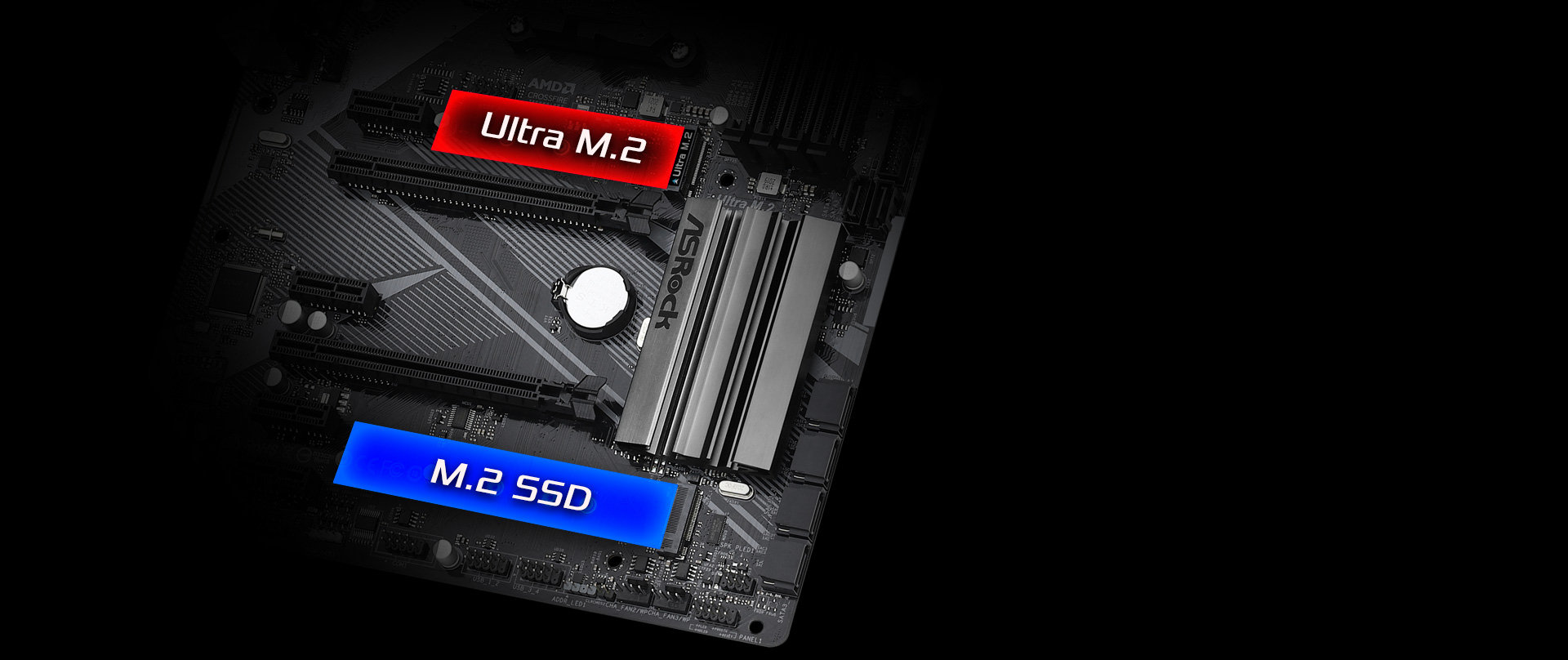 M.2 x 2 (Gen3x4 + Gen3x2 / SATA3) No U.2